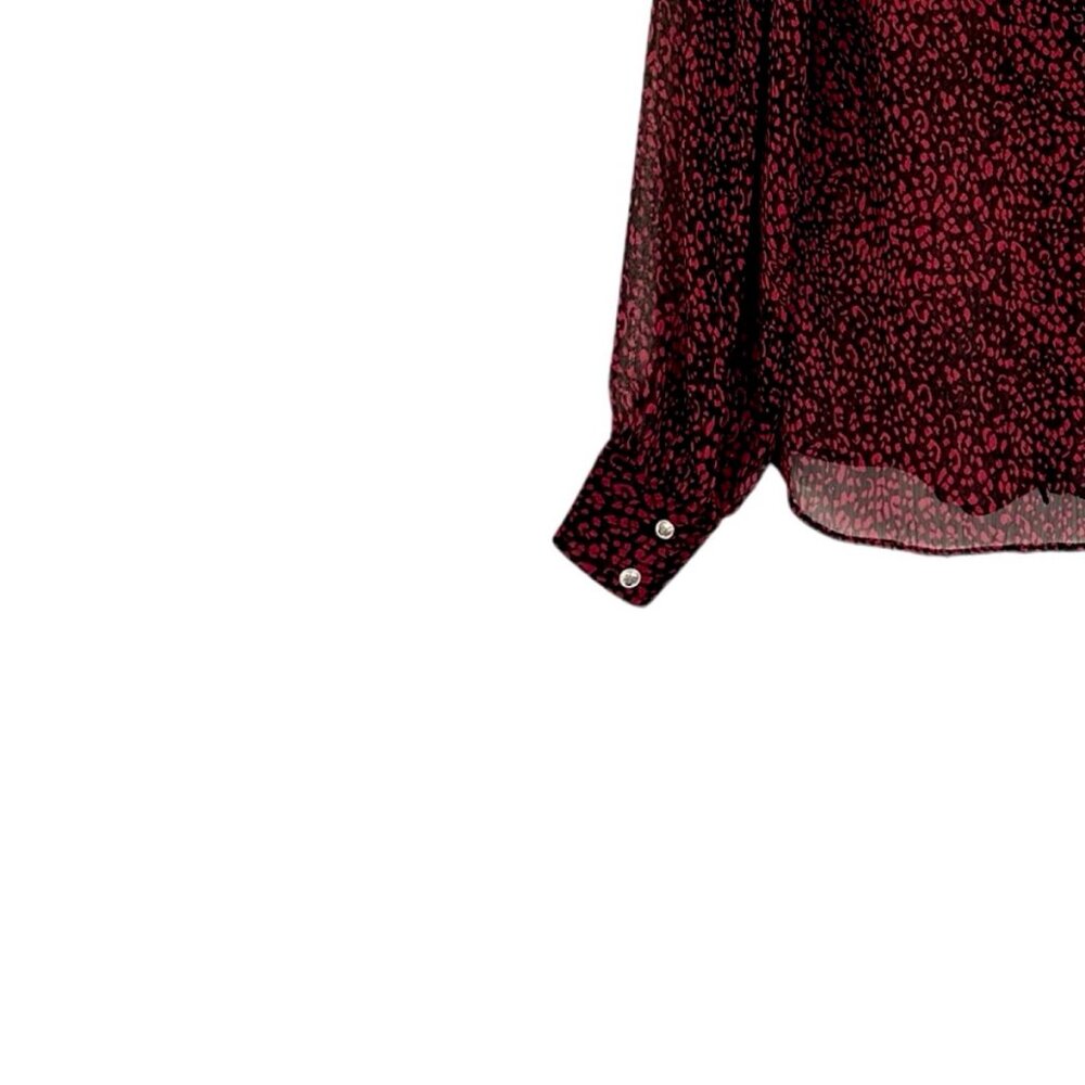 Zara Animal Print Ruffle Blouse - Picture 5 of 7